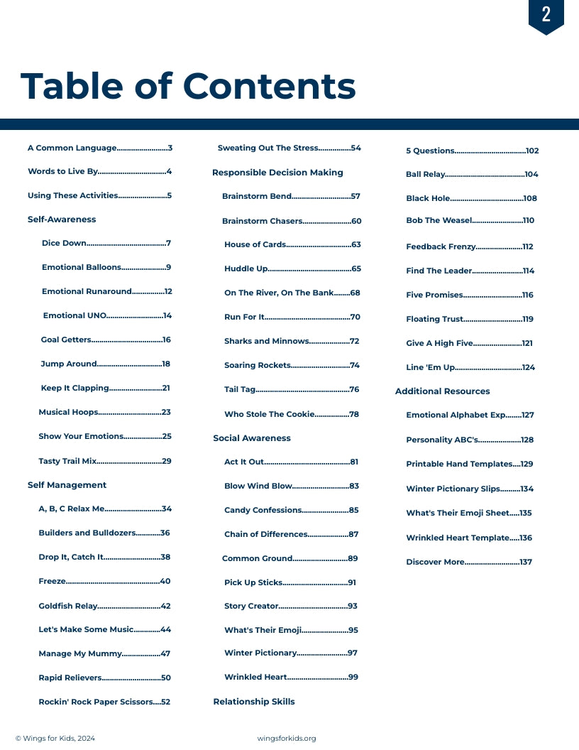 50 Activities to Build SEL Skills - Activity Book Download